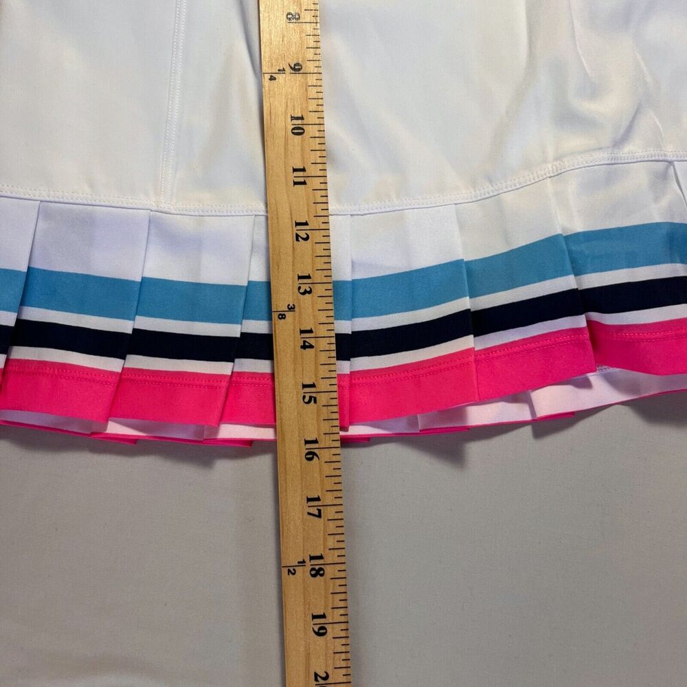 Addison Bay Court Skort Tennis/Pickle Ball Women XL White, Teal/Navy/Pink trim - Picture 6 of 8